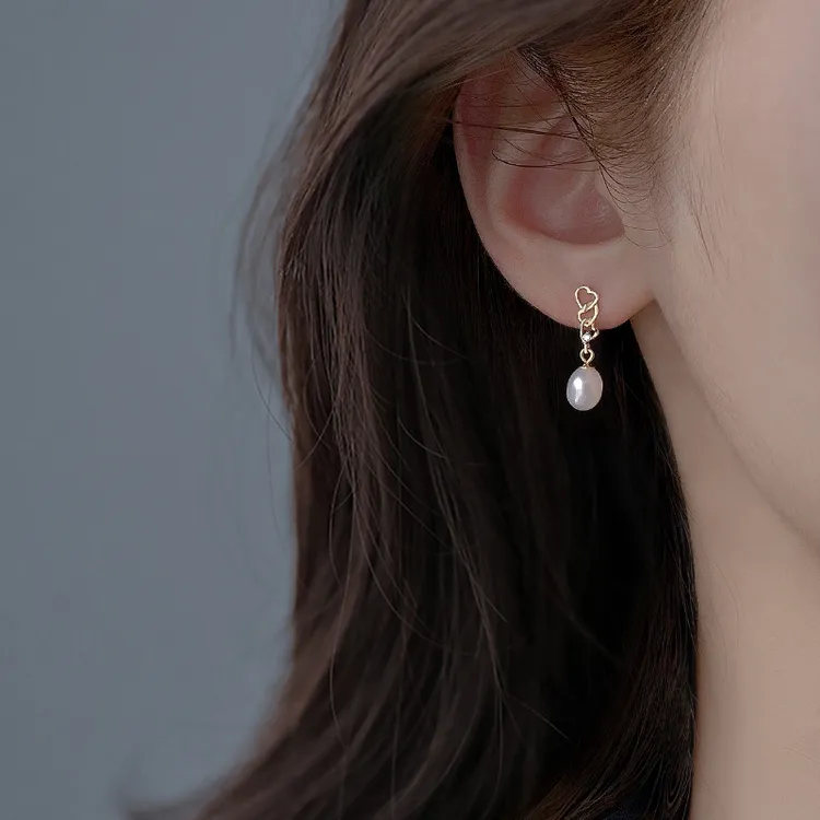 925银耳饰 轻奢百搭法式网红精致设计感优雅镶钻ins简约小巧小众