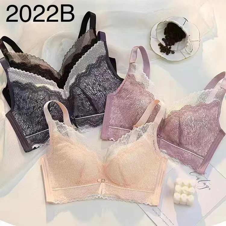 性感蕾丝中厚杯柔软舒适记忆软钢圈文胸罩聚拢调整收副内衣