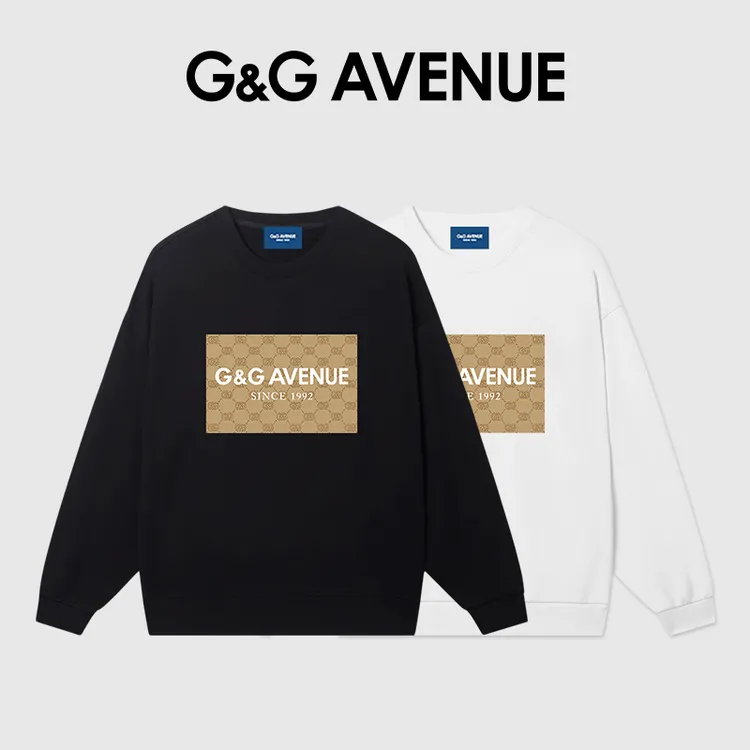 G&G AVENUE秋冬款秋款上衣男款男士高端圆领长袖卫衣男-GW2323036