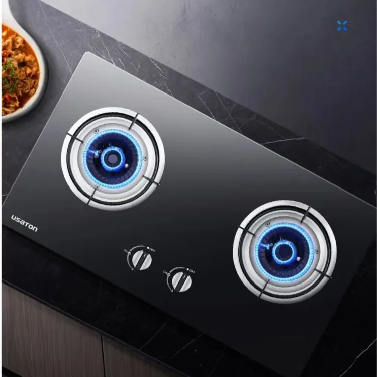 家用台式嵌入式双灶打火猛火灶炉灶天然气