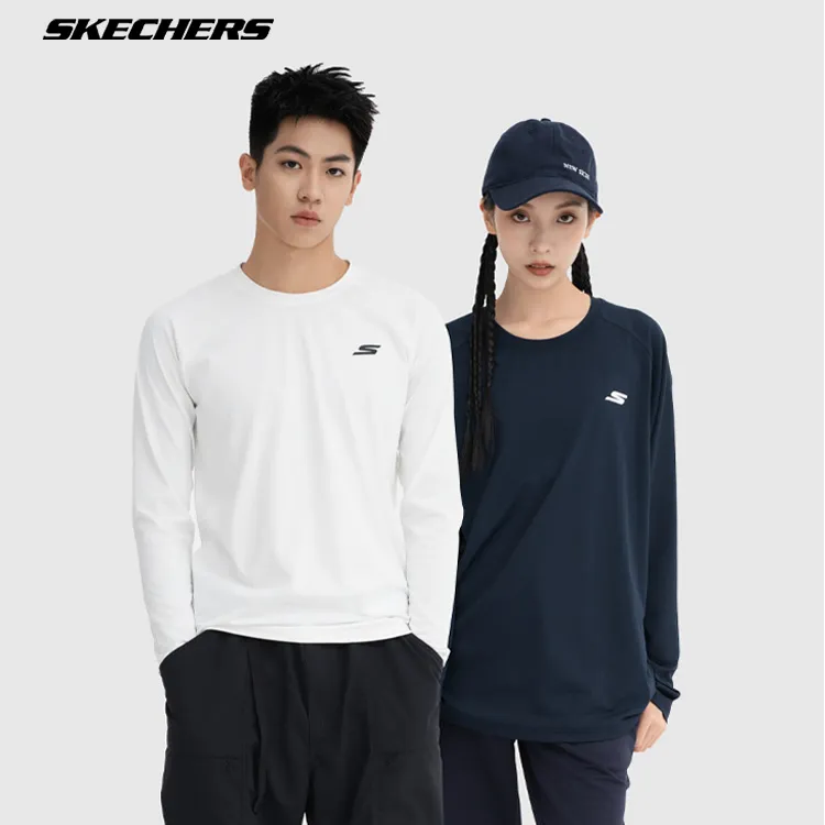 【达人专属】SKECHERS/斯凯奇运动户外打底速干薄款透气长袖衫