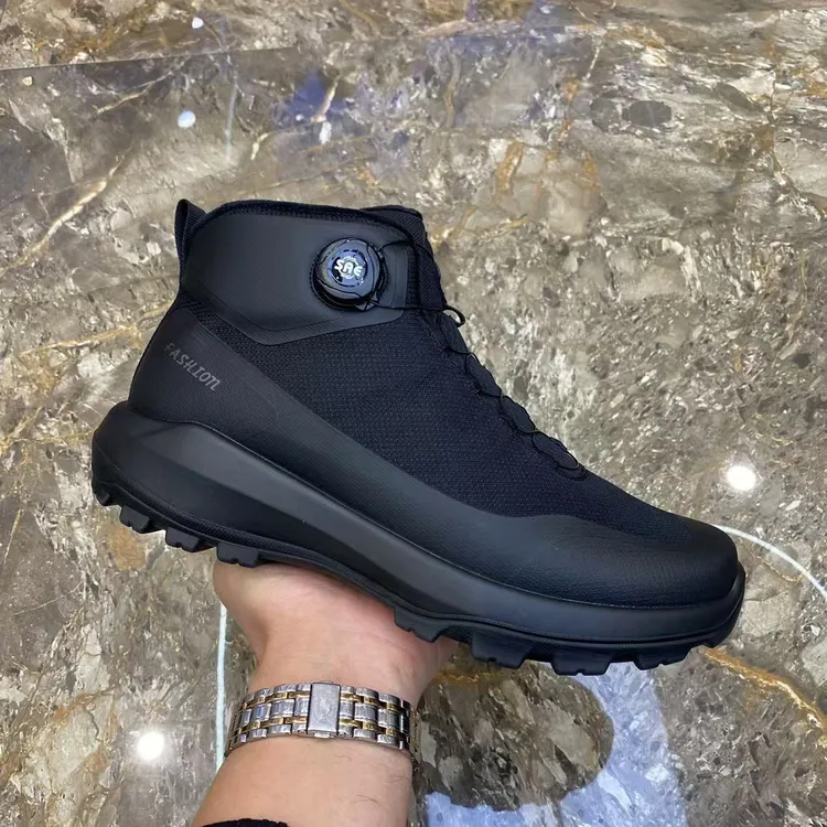 男鞋2025冬季新款运动休闲鞋加绒保暖轻便舒适厚底高帮棉鞋户外鞋