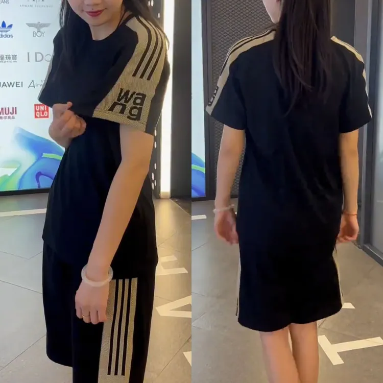 【父亲节礼物】夏季新款潮流休闲套时尚百搭短袖五分裤套装宽松速干