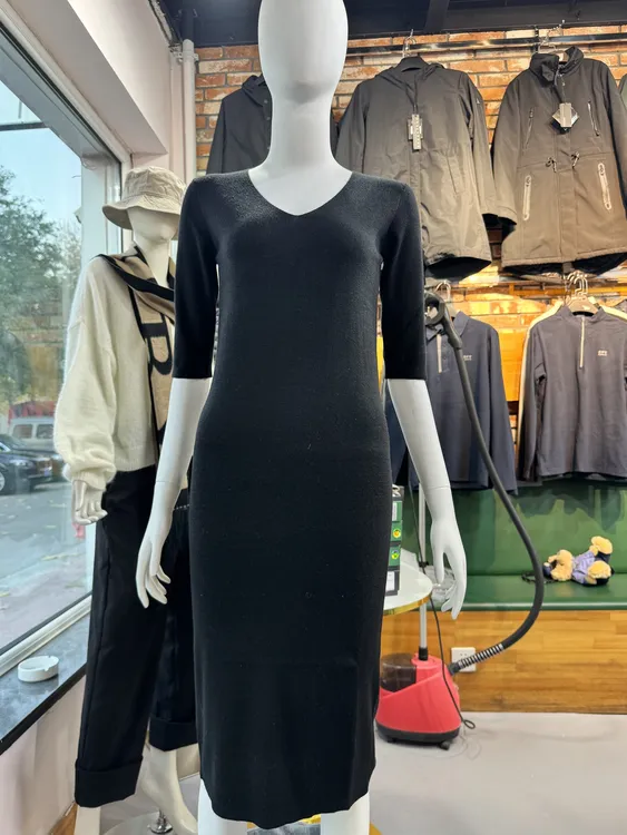 韩风长款羊绒休闲打底裙