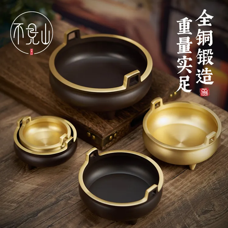 香薰炉插香器家用熏香竹签檀香室内盘香线香底座茶室铜炉年货摆件商品图