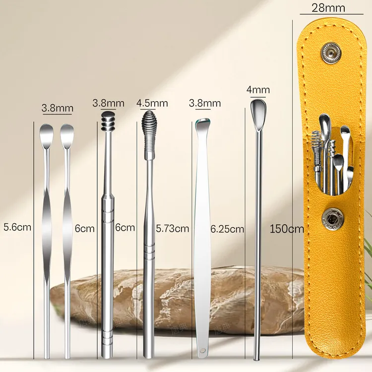 6件套装采耳掏耳勺大人工具挖耳勺挖耳朵耳扒掏耳朵家用掏耳器