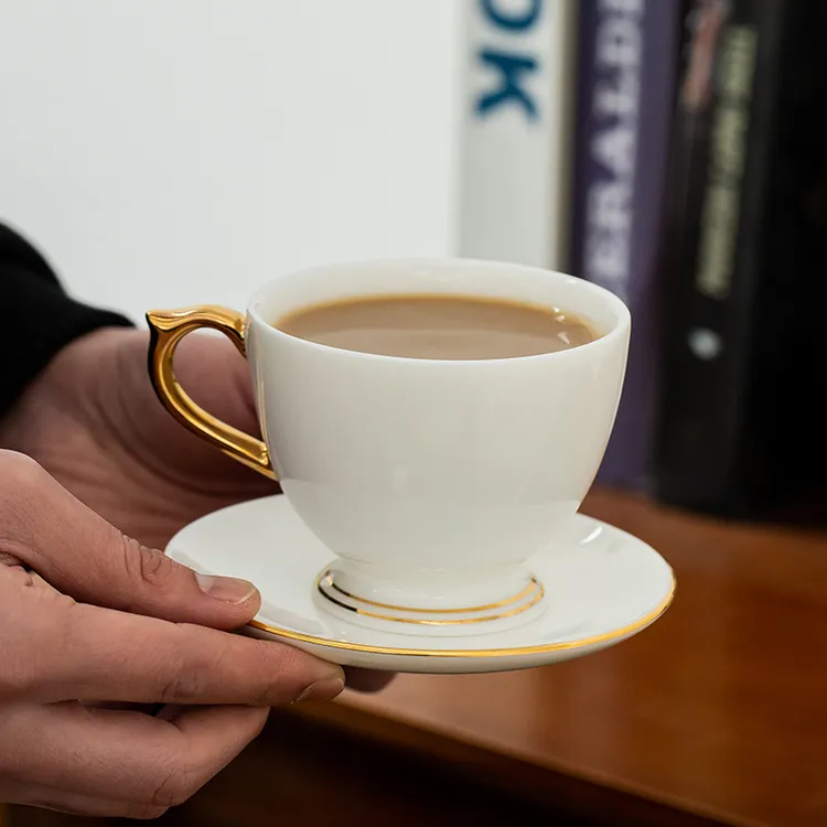 大号羊脂玉茶杯德化玉白瓷咖啡杯大容量防烫带把有耳喝茶杯专属杯