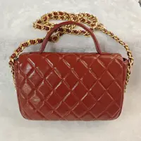 邮差包▪棕色高级复古双口袋百搭手提斜挎包