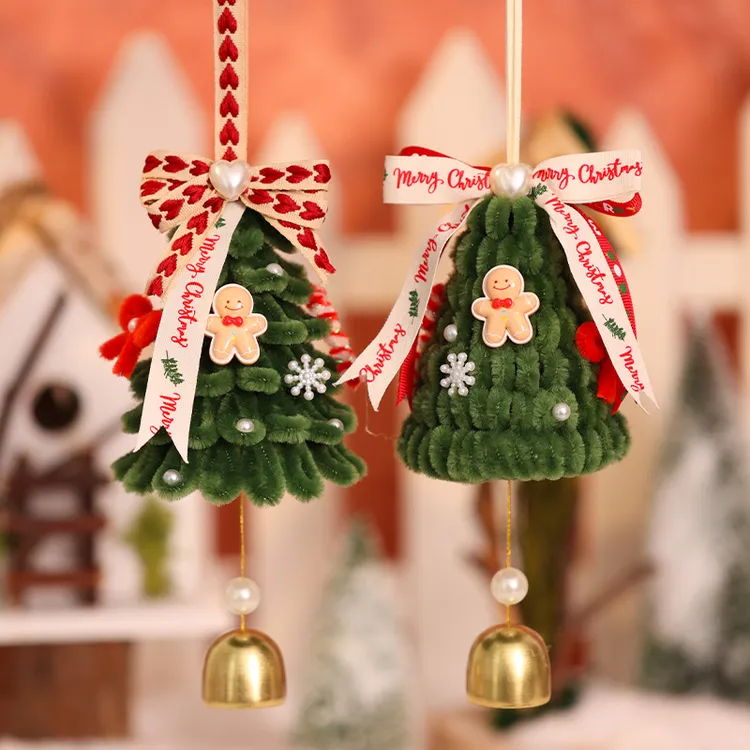 圣诞节礼物挂饰车挂扭扭棒圣诞树手工diy材料包自制创意饰品装饰