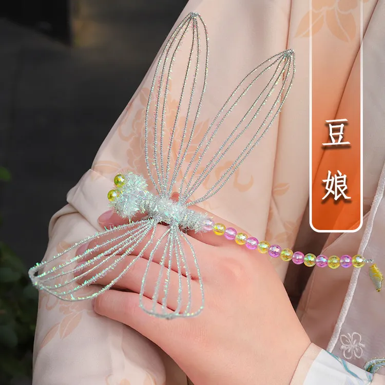 蜜蜂蜻蜓diy手工制作扭扭棒创意自制编织礼物材料包可爱玩小玩具