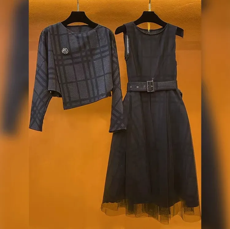 雪纺秋冬女装春秋季2023新款连衣裙子高端奢华端庄贵夫人套装时尚