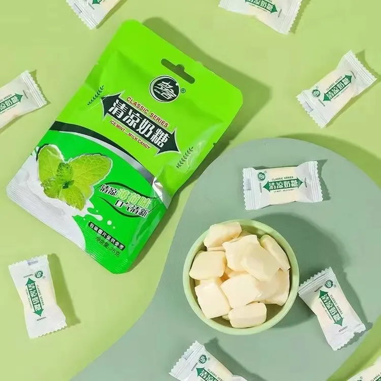 【量贩独立袋】多客清凉薄荷润喉糖特浓牛奶糖独立包装清爽清新爆款