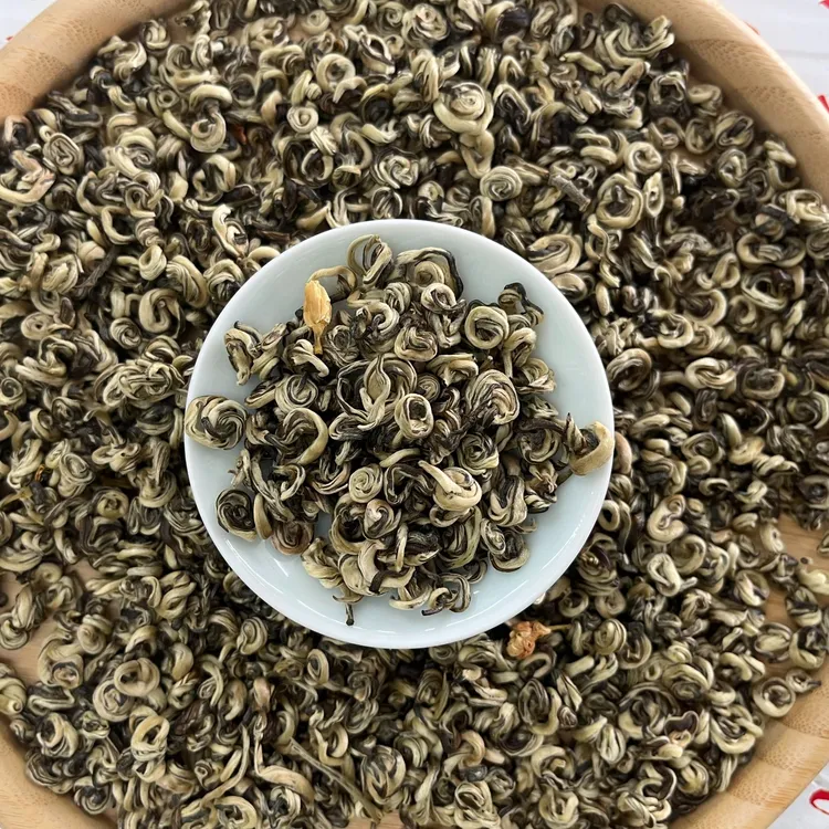 5窨1提单芽精品茉莉白玉螺茶味重花香浓老茶客最爱