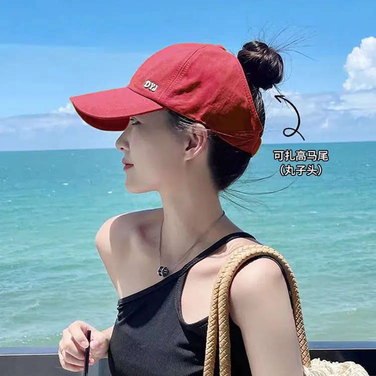 空顶休闲风棒球帽空顶帽卷边帽子夏天软顶太阳帽潮流防晒帽