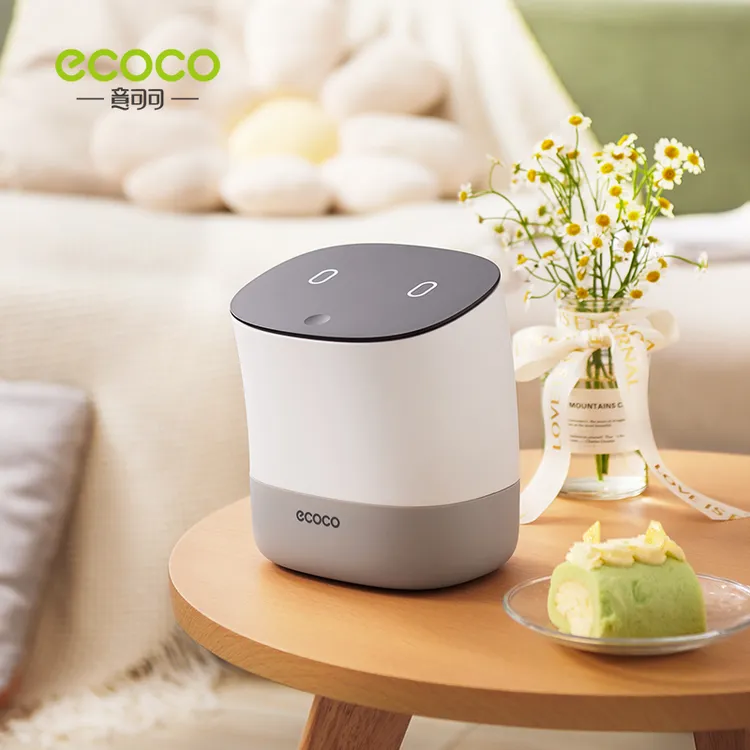 意可可桌面垃圾桶客厅高档网红按压式客厅家用办公桌餐厅收纳筒盒