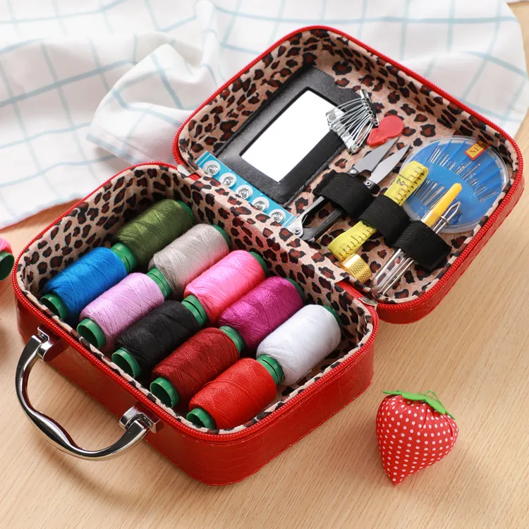 针线盒婚用结婚陪嫁套装多功能大号便携式针线包针线套装家用耐用