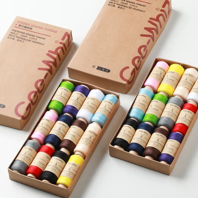 针线盒家用针线缝衣线手缝线小卷402缝纫线高质量缝纫机线多色