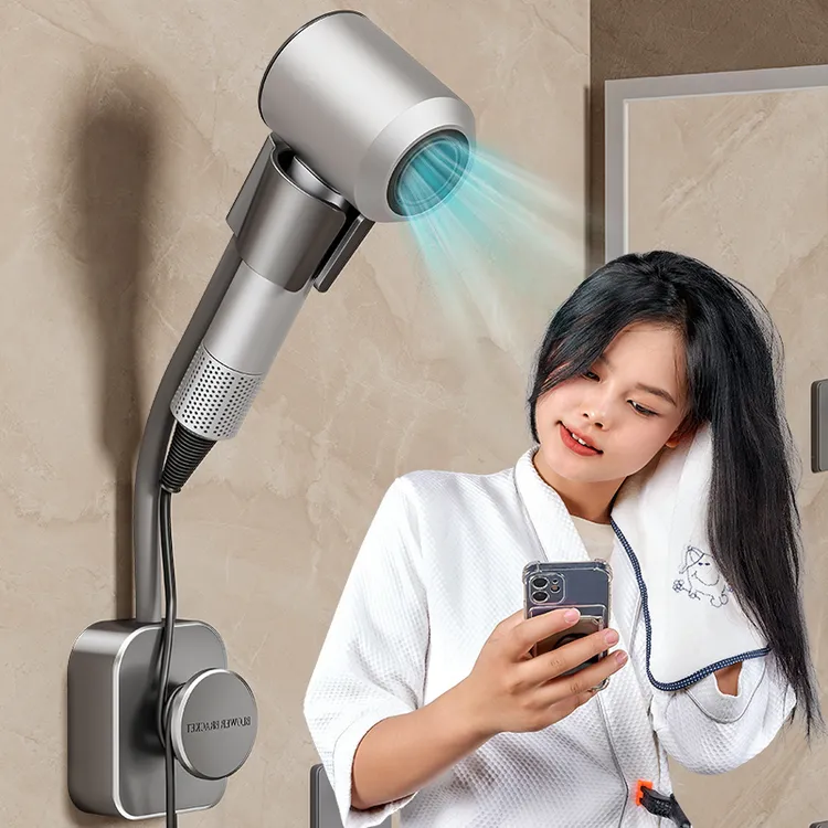 吹风机懒人支架置物架子卫生间浴室解放双手电吹风筒壁挂收纳神器