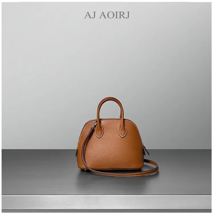 【AJ AOIRJ】小众设计羊皮贝壳手提包时尚高级感单肩斜挎mini小包