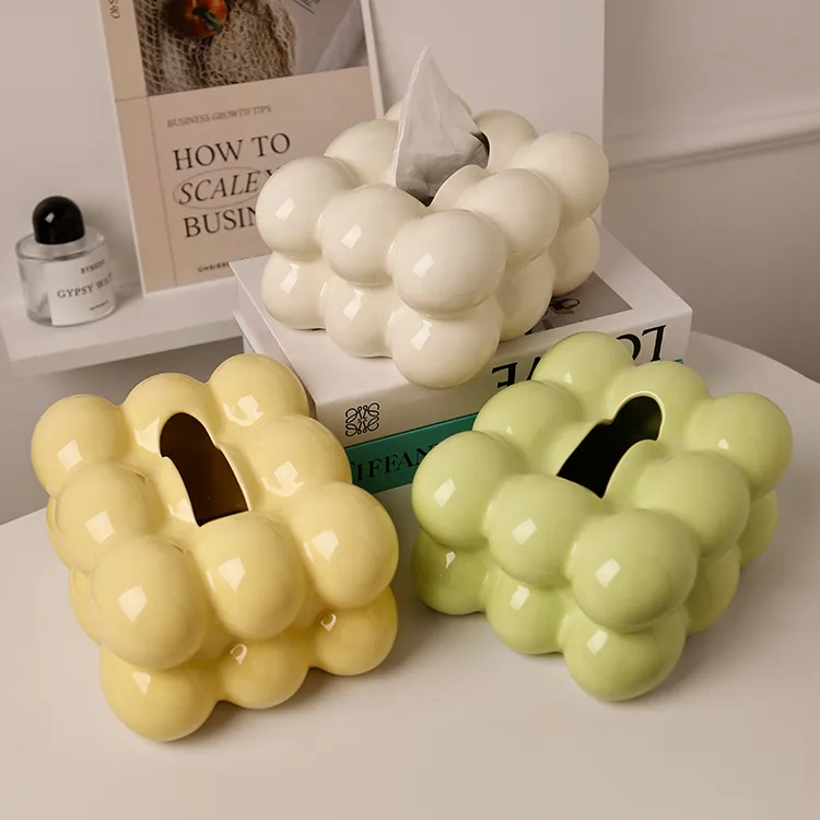 贝汉美ins奶油风纸巾盒客厅高档抽纸盒创意家用茶几餐桌摆件装饰