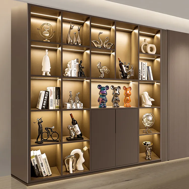 贝汉美轻奢高档新款酒柜乔迁装饰品摆件客厅玄关餐边柜展示柜礼品