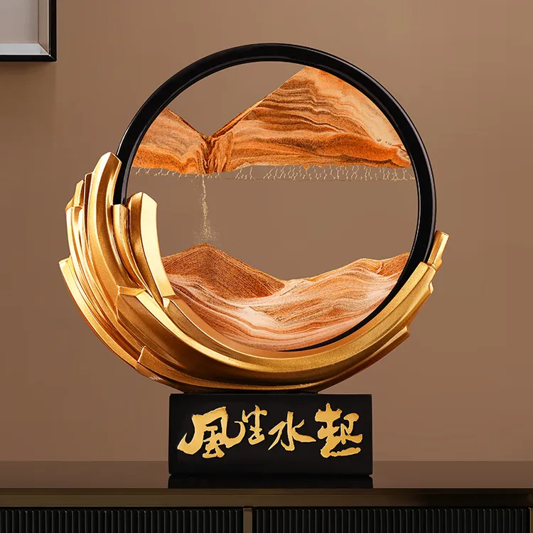贝汉美风生水起流沙画摆件个性家居客厅酒柜装饰品解压乔迁礼物商品图