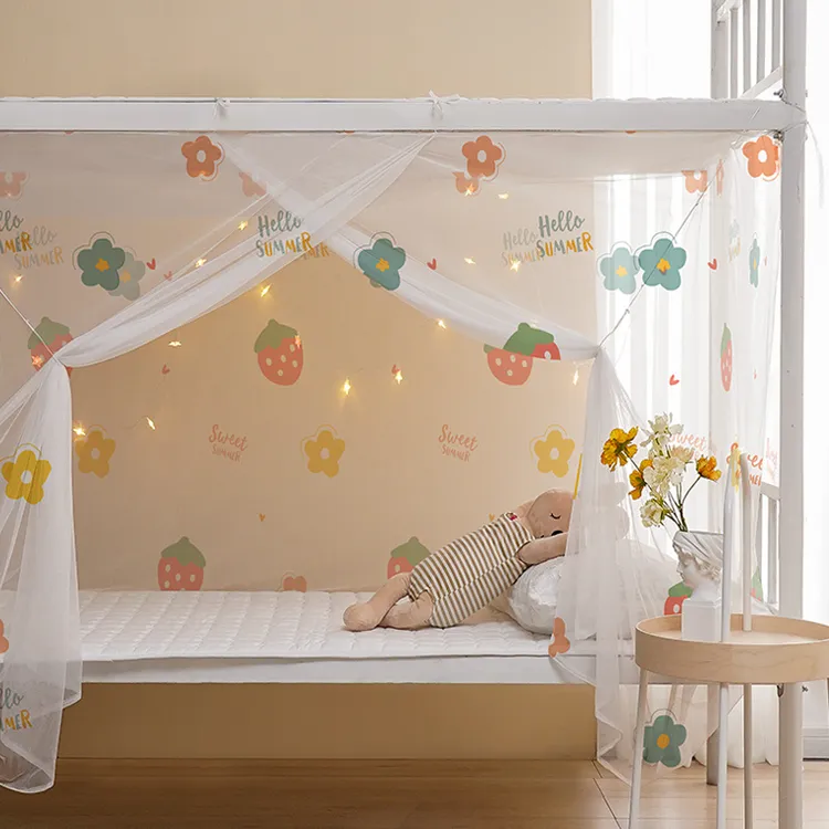 学生宿舍蚊帐上铺单人上下铺2025新款高级夏季老式纹帐加厚加密