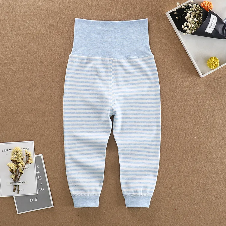 男童女童秋裤单件彩棉高腰裤宝宝打底裤开裆线裤衬裤婴儿裤子睡裤