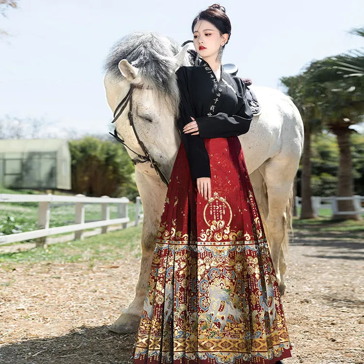 重回汉唐 千里骏 正品原创日常马面裙明制汉服女款国风新中式