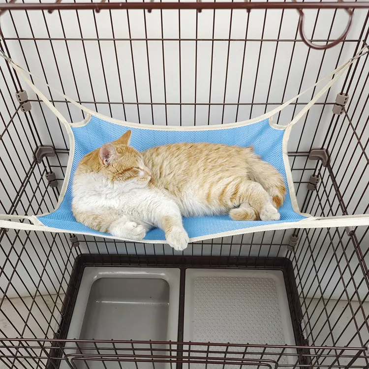 【宠大条】加厚猫吊床挂窝猫咪吊篮秋千夏季宠物透气网布猫笼悬挂式