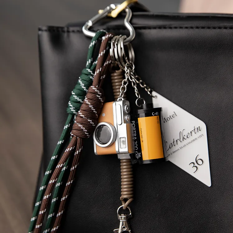 包包挂件饰品复古照相机挂件miu系风胶卷钥匙牌吊坠rodeo包挂新款