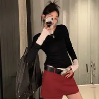 区区欧阳假两件西装半身裙女春季设计感小众裙裤短裙复古短款裙子