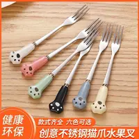ins可爱卡通水果叉子网红爆款水果叉子家用儿童水果叉不锈钢果叉