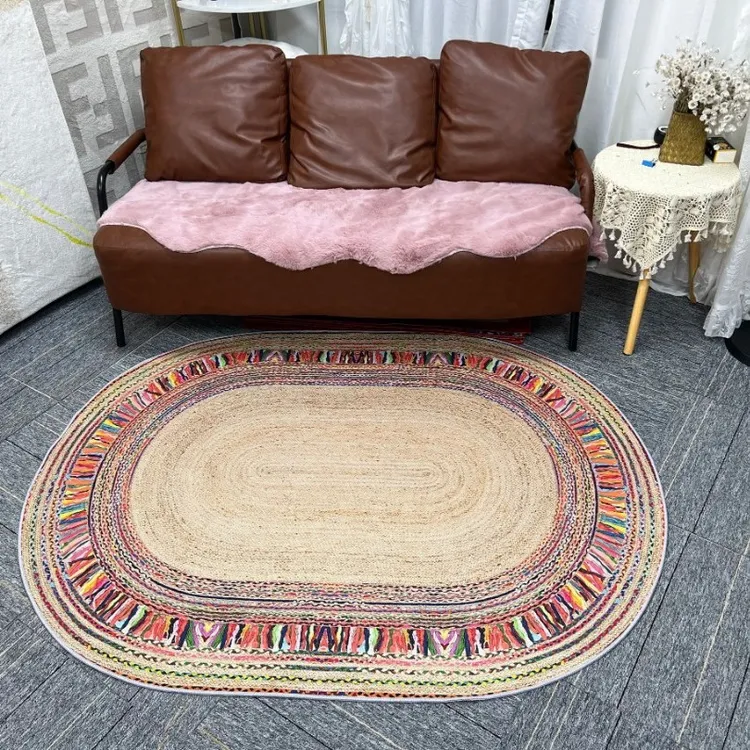 欧式仿棉麻客厅卧室梳妆台吊篮椅地毯大面积加厚网红水洗吸尘