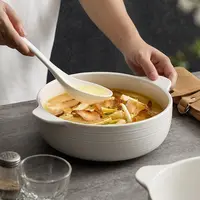 造器家用汤碗双耳碗泡面专用碗陶瓷餐具拉面碗精致酸菜鱼大盆碗