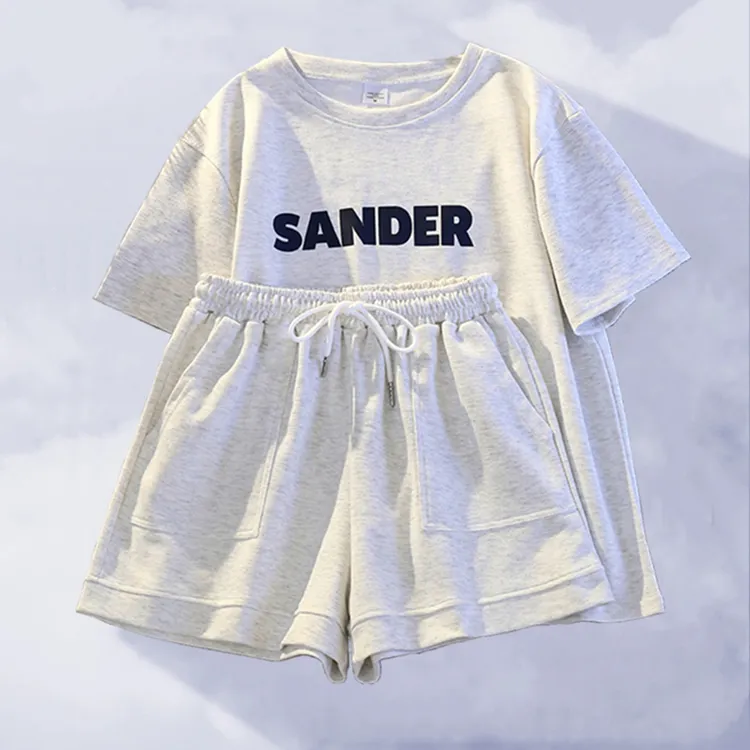 短袖短裤女夏天运动套装韩版宽松显瘦学院风薄款休闲小个子两件套