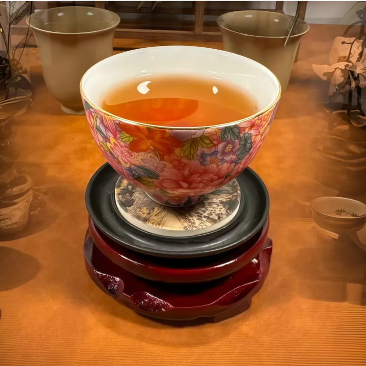 法郎彩单手陶瓷主人杯个人专用茶杯办公室喝茶杯家用家用主人茶杯