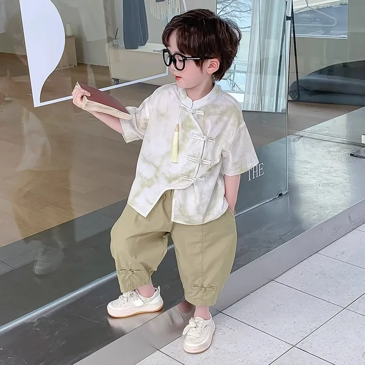 宝宝汉服2025新款小童中国风儿童小男孩高端改良唐装幼儿园演出服