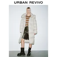 UR2024冬季新款女装潮流百搭可拆卸连帽保暖羽绒UYV140008