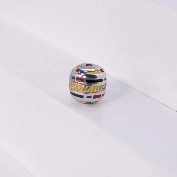 兆玺春秋 925银珐琅银制品 凯迪拉克印象老型银单珠手工时尚简约