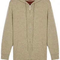 【绒感系列】百搭100羊毛空气层加厚男女士连帽休闲开衫 YX10M23218