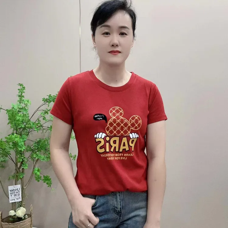 夏季新款印花短袖T恤5812