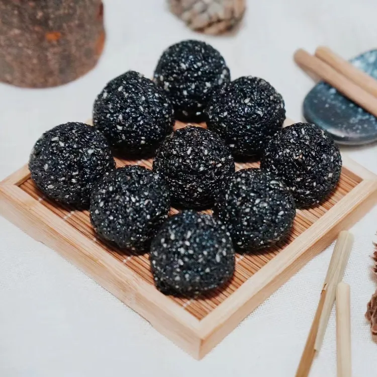 传统手工制作芝麻丸（零添加蔗糖）软糯芝麻香休闲零食