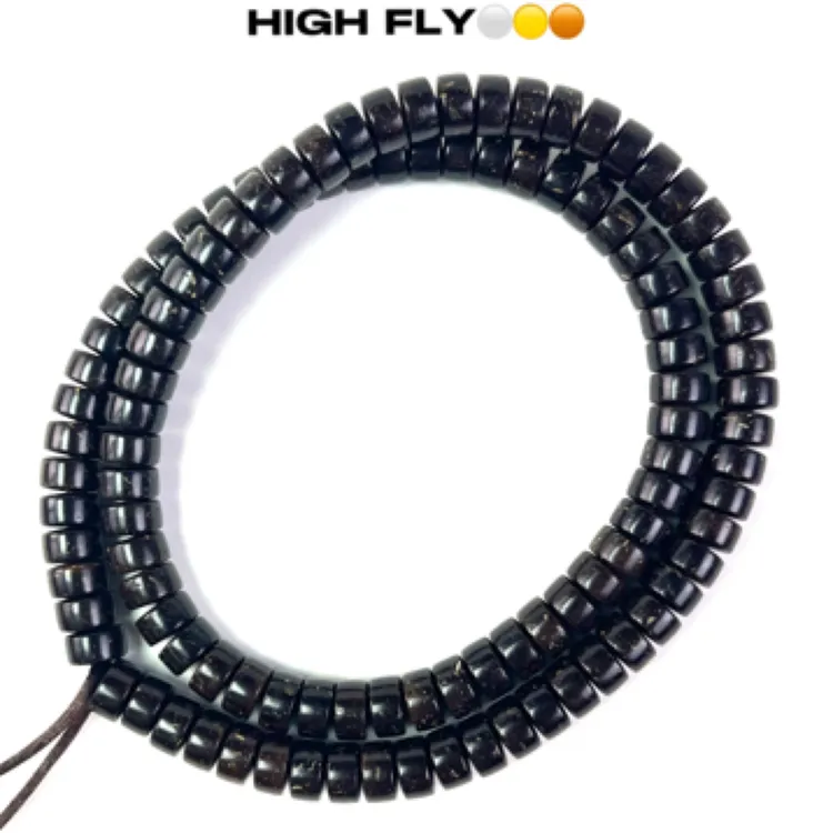 黑金椰蒂7*4直切药片印尼进口天然脖挂椰蒂108颗