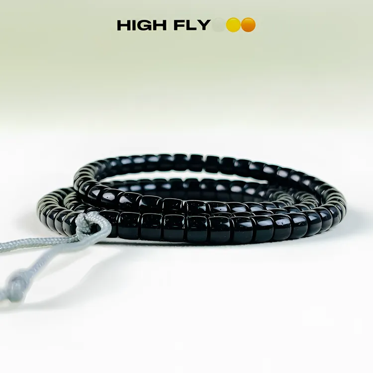 黑金椰蒂｜5*4药片直切油性十足印尼进口天然椰蒂108颗挂链手串