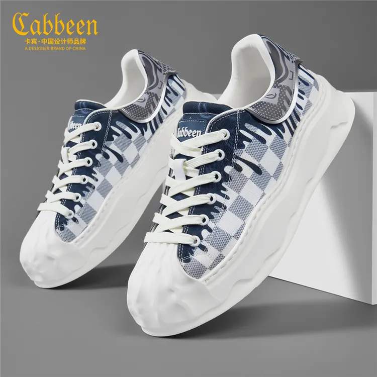 卡宾鞋子男百搭潮鞋秋季透气帆布鞋男士潮鞋2024新款潮牌小众男鞋
