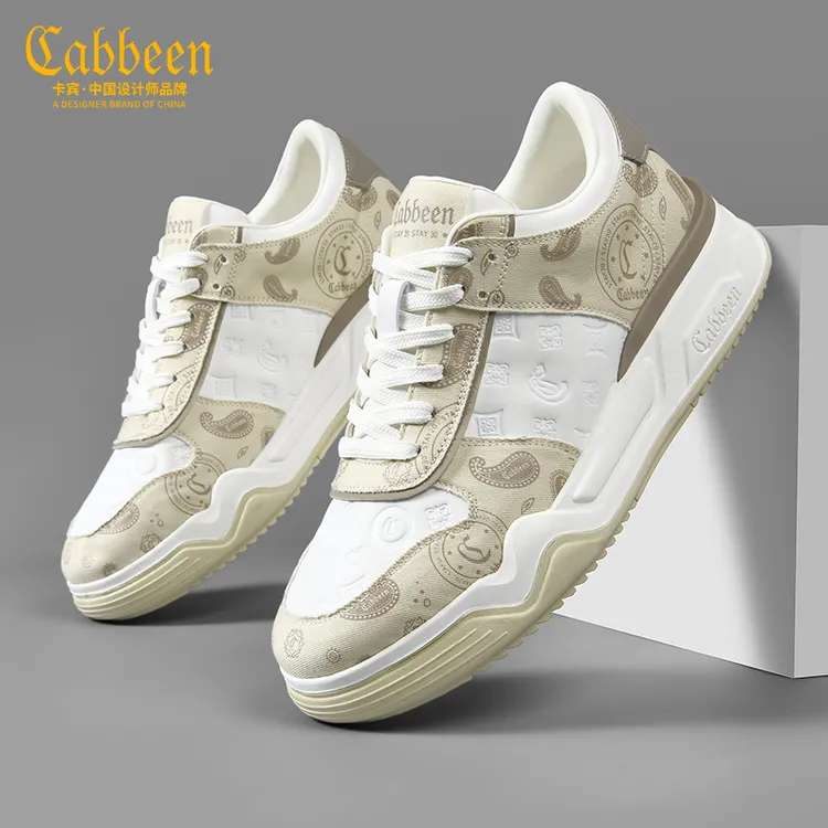 卡宾男鞋小众潮鞋板鞋秋季厚底男士内增高鞋潮百搭休闲运动面包鞋