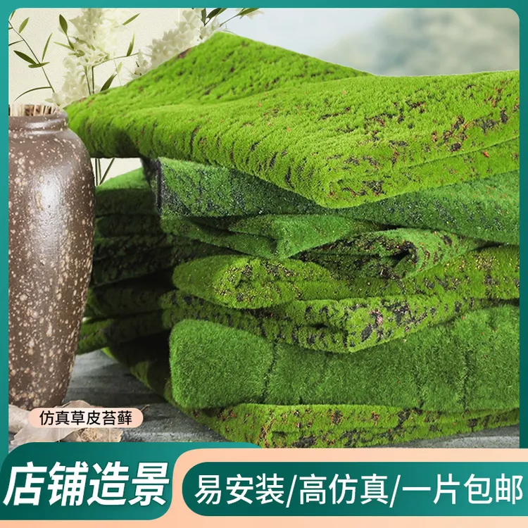 仿真苔藓青苔仿生人造草坪草皮假绿植装饰造景盆景短绒微景观地毯