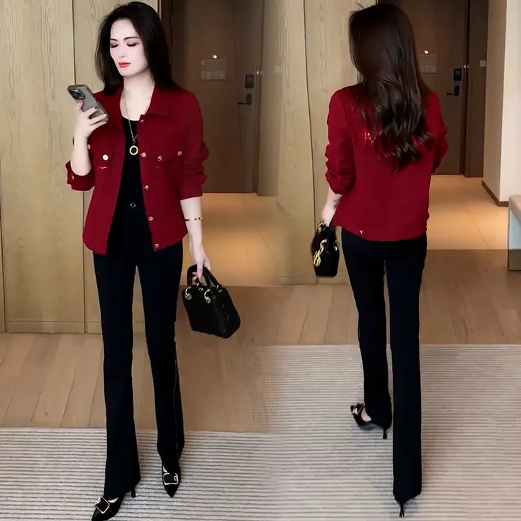 休闲牛仔短款外套女2024秋季新款洋气显瘦百搭小个子时髦夹克上衣