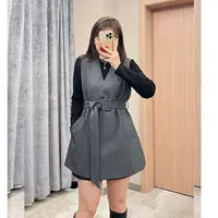 大码女装高领毛衣马甲连衣裙2022秋季新款潮流时尚显瘦HC393马甲
